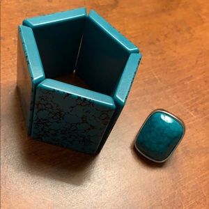 Turquoise Bracelet and matching Ring